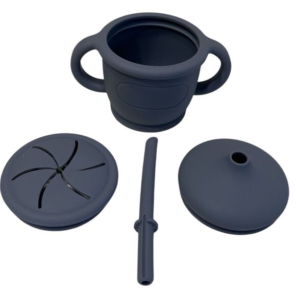 avender Baby Feeding Set 9pc Silicone Suction Plate Bowl Cup Bib Spoon Fork BPA - Picture 3 of 8